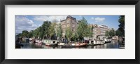 Netherlands, Amsterdam, intersecting channels Fine Art Print