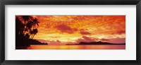 Sunset, Huahine Island, Tahiti Fine Art Print