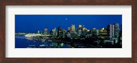 Evening skyline Vancouver British Columbia Canada Fine Art Print