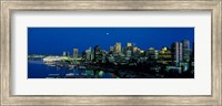 Evening skyline Vancouver British Columbia Canada Fine Art Print