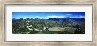 Fortified wall on a mountain, Great Wall Of China, Beijing, China Fine Art Print