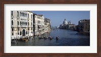 Gondolas in a canal, Grand Canal, Venice, Veneto, Italy Fine Art Print