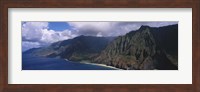 Aerial view of the coast, Na Pali Coast, Kauai, Hawaii, USA Fine Art Print