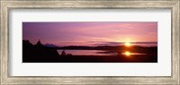 Germany , Forggen Lake, sunset Fine Art Print