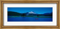 South Sister canoeing Sparks Lake OR USA Fine Art Print