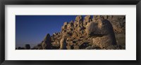 Rocks on a cliff, Mount Nemrut, Nemrud Dagh, Cappadocia, Antolia, Turkey Fine Art Print