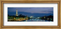 France, Paris, Eiffel Tower , Seine River Fine Art Print