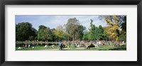 People Relaxing In The Park, Vondel Park, Amsterdam, Netherlands Fine Art Print