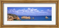 Panoramic View Of A Coastline, Southern Portugal, Algarve Region, Lagos, Portugal Fine Art Print