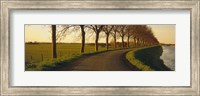 Winding Road, Trees, Oudendijk, Netherlands Fine Art Print