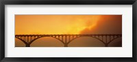 Sunset Fog And Highway 101 Bridge CA Fine Art Print