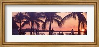 Sunset on the beach, Miami Beach, Florida, USA Fine Art Print