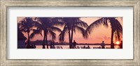 Sunset on the beach, Miami Beach, Florida, USA Fine Art Print