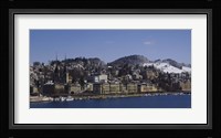 High angle view of a city, Lucerne, Switzerland Fine Art Print