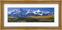Mountains covered in snow, Sneffels Range, Colorado, USA Fine Art Print