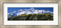 Snowcapped mountains on a landscape, Wilson Peak in autum, San Juan Mountains, near Telluride, Colorado Fine Art Print