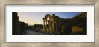 Facade of a temple, Hadrian Temple, Ephesus, Turkey Fine Art Print