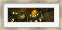Low angle view of a ceiling, Aya Sophia, Istanbul, Turkey Fine Art Print