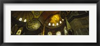 Low angle view of a ceiling, Aya Sophia, Istanbul, Turkey Framed Print