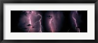 LightningThunderstorm at night Fine Art Print