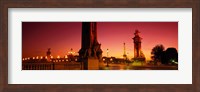 France, Paris, Pont Alexandre III at dusk Fine Art Print
