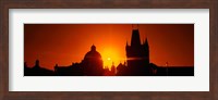 Sunrise Tower Charles Bridge Czech Republic Fine Art Print