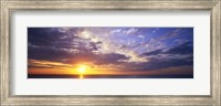 Sunset, Water, Ocean, Caribbean Island, Grand Cayman Island Fine Art Print