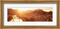 Austria, Salzburg, Sunrise over Salzach River Fine Art Print