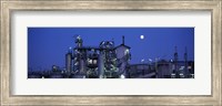 Low angle view of an oil refinery, Hamburg, Germany Fine Art Print