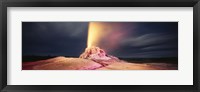 Steam erupting from a geyser, White Dome Geyser, Lower Geyser Basin, Yellowstone National Park, Wyoming, USA Fine Art Print