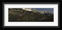 Lake on mountainside, Lake Walensee, Zurich, Canton Of Zurich, Switzerland Fine Art Print