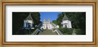 Low angle view of a cathedral, Steps of the Five Senses, Bom Jesus Do Monte, Braga, Portugal Fine Art Print
