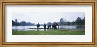 Siem Reap River & Elephants Angkor Vat Cambodia Fine Art Print