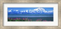 Mountains & Lake Denali National Park AK USA Fine Art Print