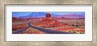 Fork In Road, Red Rocks, Red Rock Country, Utah, USA Fine Art Print