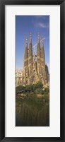 Low Angle View Of A Cathedral, Sagrada Familia, Barcelona, Spain Fine Art Print