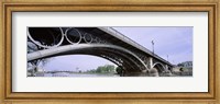 Low Angle View Of Isabel II Bridge Over Guadalquivir River, Seville, Spain Fine Art Print
