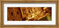 Fountain lit up at night, Trevi Fountain, Rome, Italy Fine Art Print