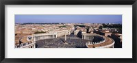 High angle view of a town, St. Peter's Square, Vatican City, Rome, Italy Fine Art Print