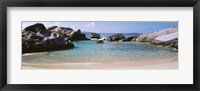British Virgin Islands, Virgin Gorda, The Baths, Rock formation in the sea Fine Art Print