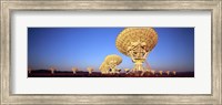 Radio Telescopes in a field, Very Large Array, National Radio Astronomy Observatory, Magdalena, New Mexico, USA Fine Art Print
