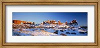 Rock formations on a landscape, Arches National Park, Utah, USA Fine Art Print