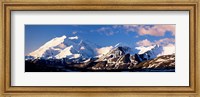 Mountain covered with snow, Alaska Range, Denali National Park, Alaska, USA Fine Art Print