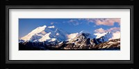 Mountain covered with snow, Alaska Range, Denali National Park, Alaska, USA Fine Art Print