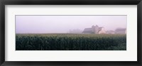 Barn in a field, Illinois, USA Fine Art Print