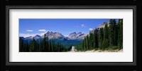 Road In Canadian Rockies, Alberta, Canada Fine Art Print