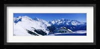 Alpine Scene In Winter, Switzerland Fine Art Print