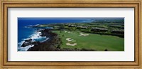 Aerial Francis H Li Brown Golf Course, Hawaii, USA Fine Art Print