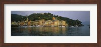 Town at the waterfront, Portofino, Italy Fine Art Print