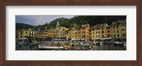 Fishing boats at the harbor, Portofino, Italy Fine Art Print